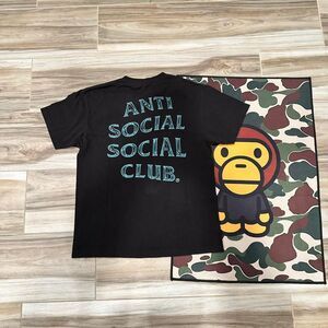 Anti Social Social Club Braking Point Xray bones Black Tee